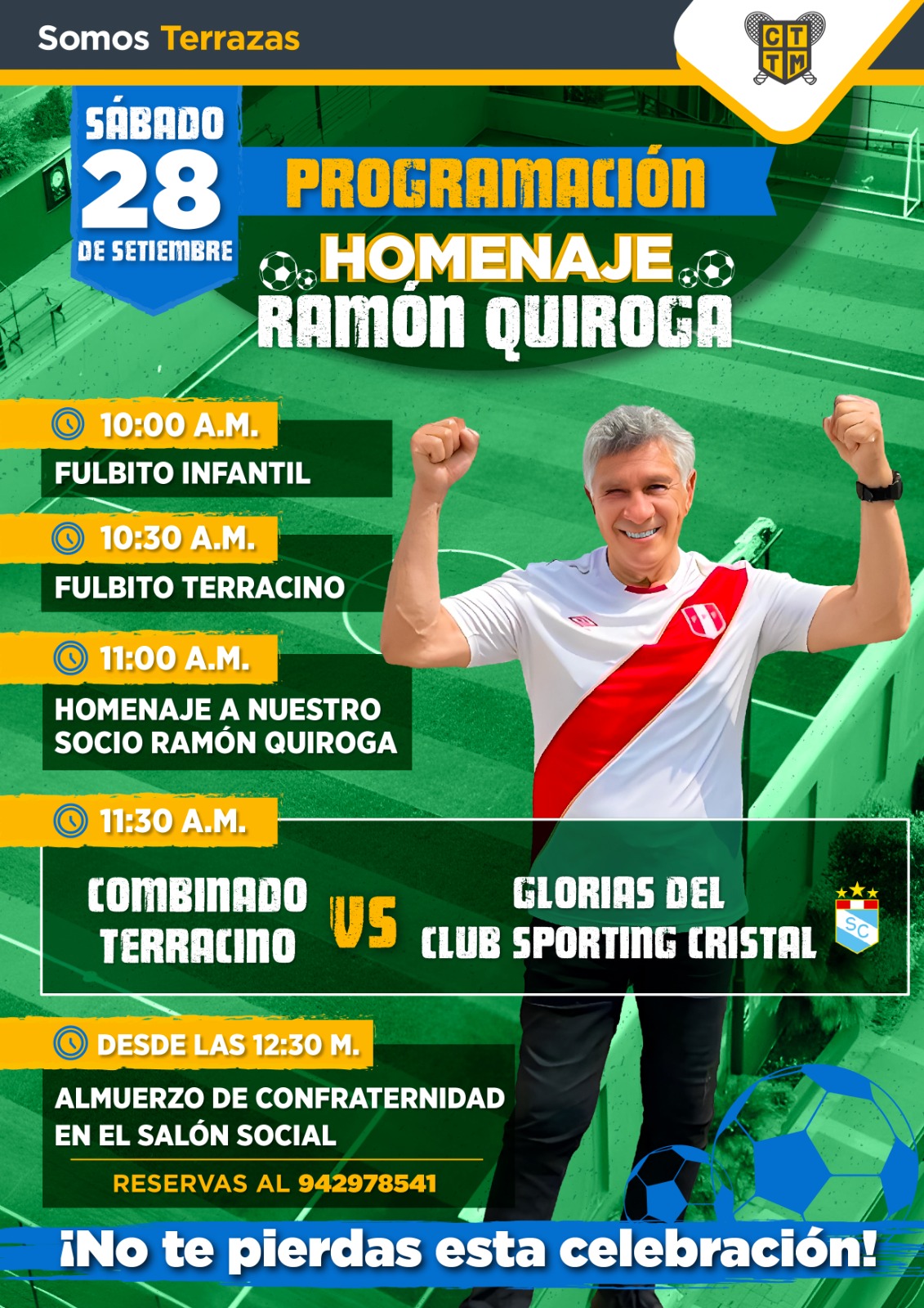 PROGRAMACIÓN HOMENAJE RAMON QUIROGA SÁBADO 28 DE SETIEMBRE