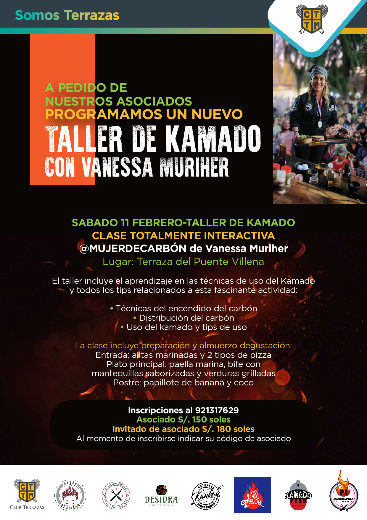 A PEDIDO DE NUESTROS ASOCIADOS PROGRAMAMOS UN NUEVO TALLER DE KAMADO CON VANESSA MURIHER