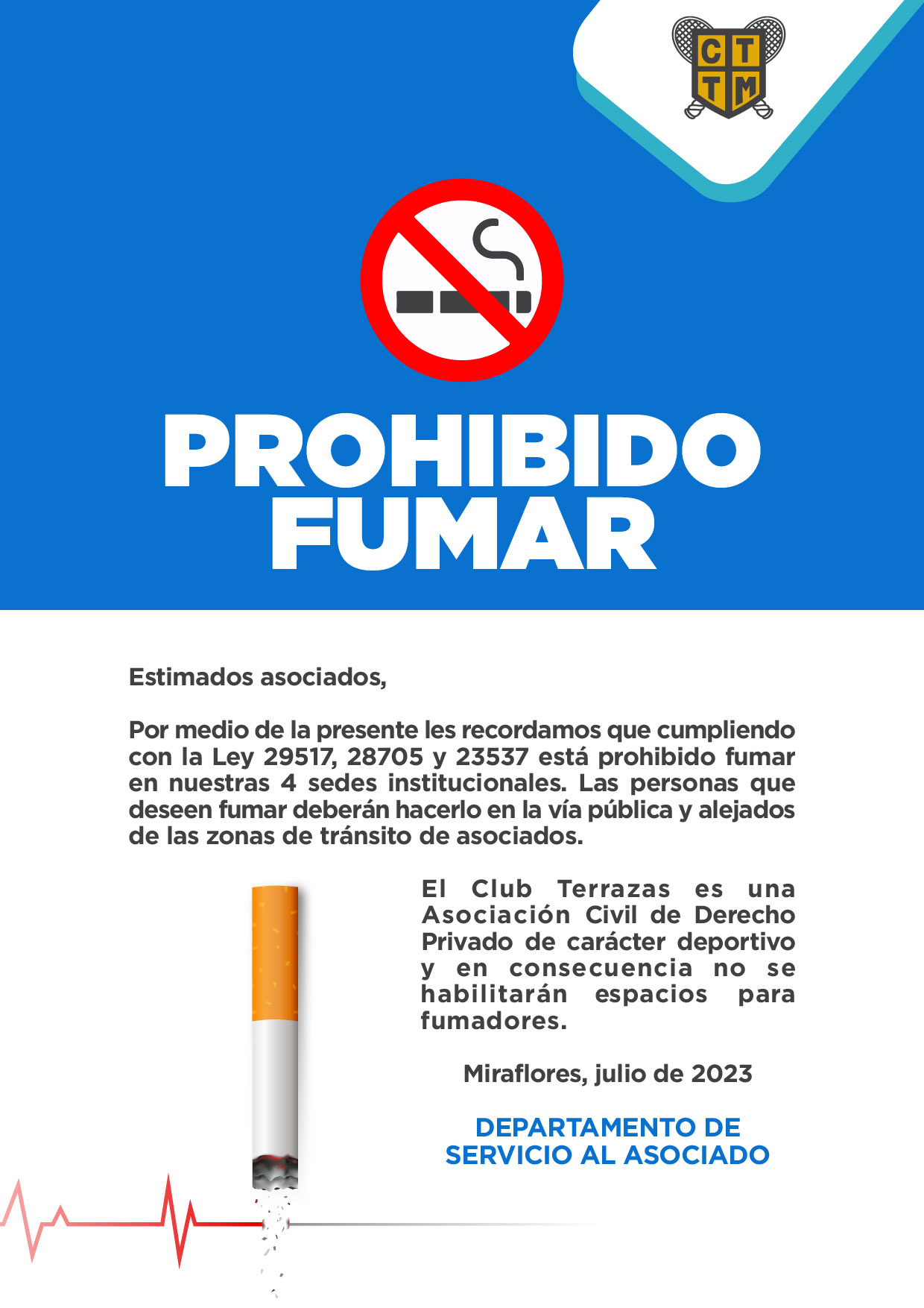 PROHIBIDO FUMAR