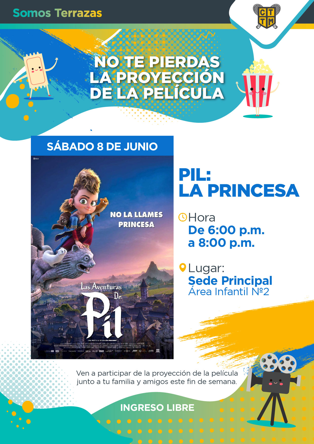 NO TE PIERDAS LA PROYECCIÓN DE LA PELÍCULA "PIL: LA PRINCESA"