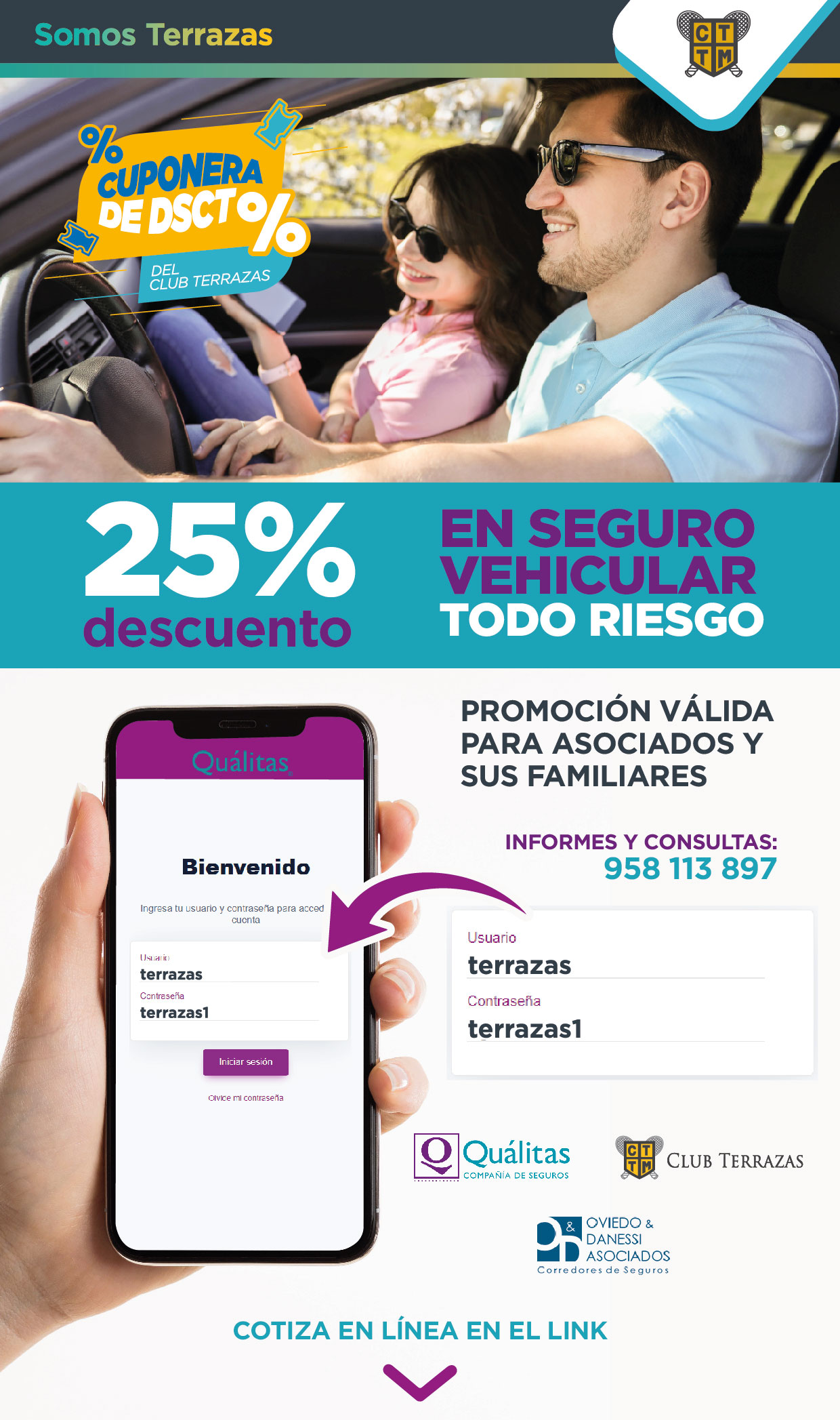 25% DESCUENTO EN SEGURO VEHICULAR TODO RIESGO 