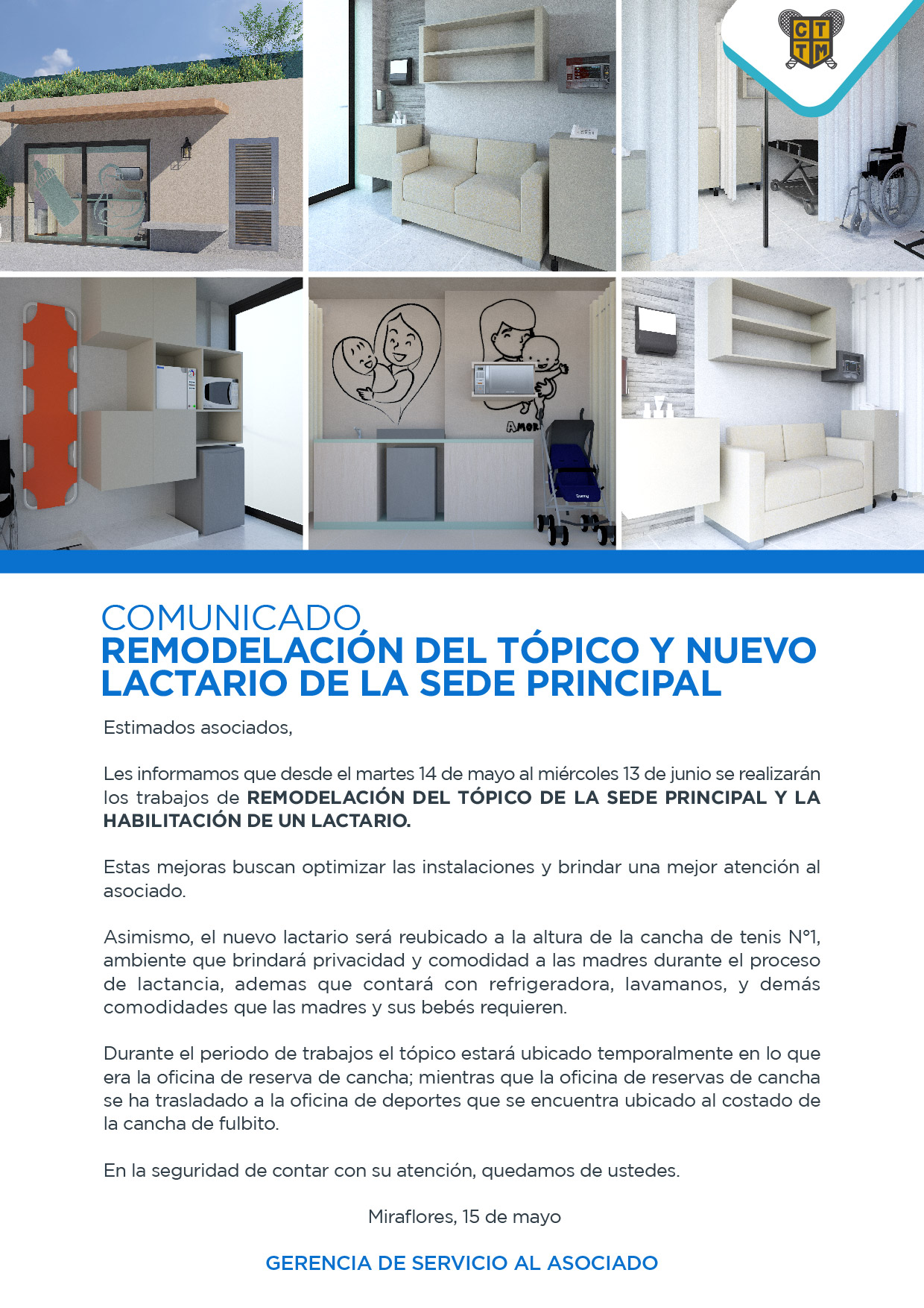 REMODELACIÓN DEL TÓPICO Y NUEVO LACTARIO DE LA SEDE PRINCIPAL