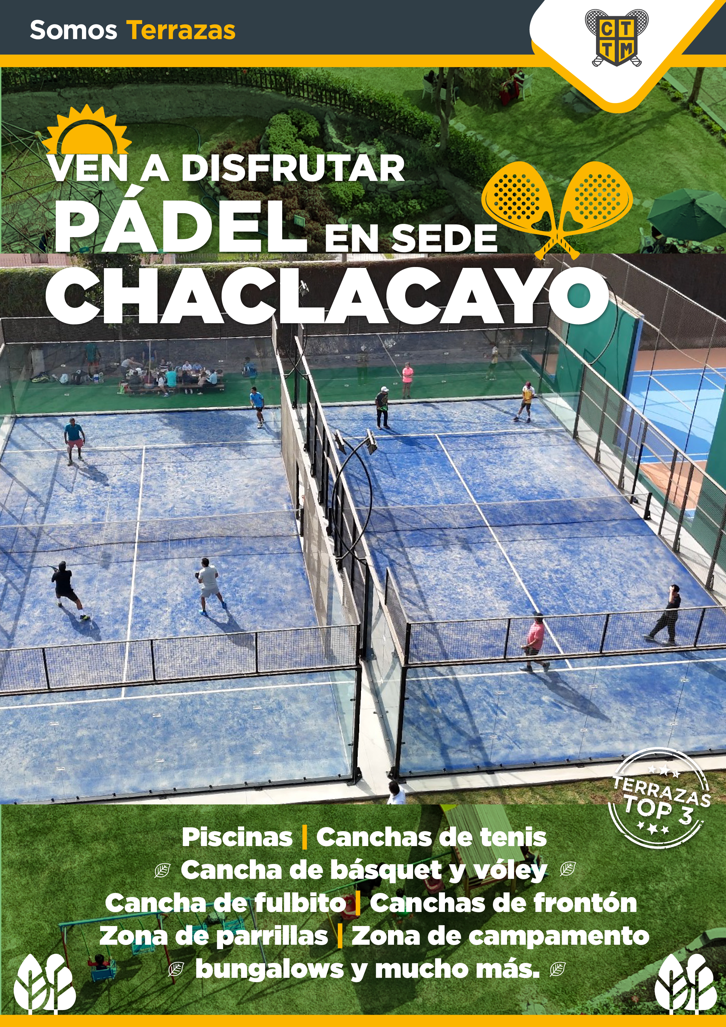 VEN Y DISFRUTA: PÁDEL EN LA SEDE CHACLACAYO