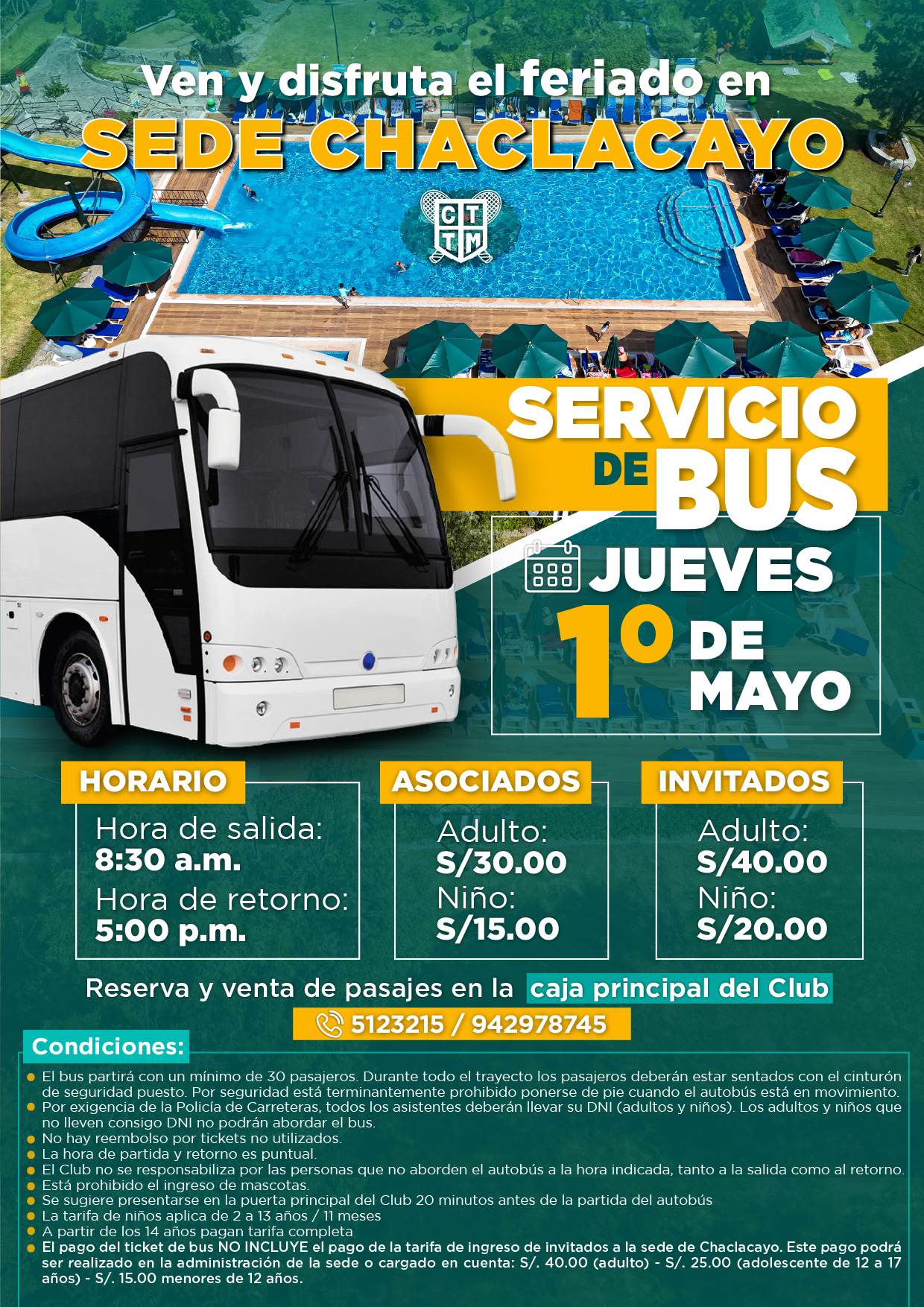 🚌DISFRUTA DEL FERIADO EN CHACLACAYO 🌞🍃