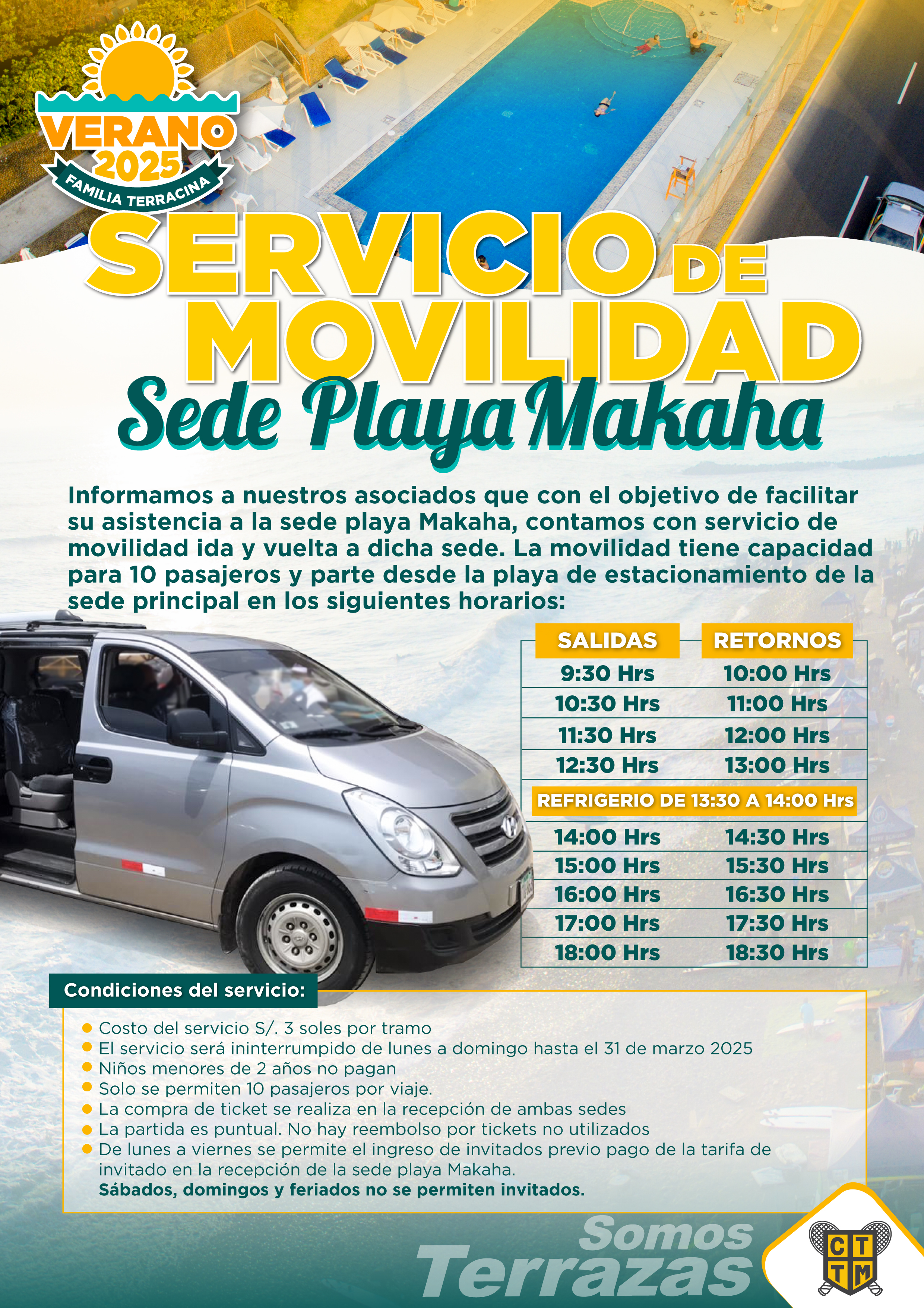 🚍✨ ¡SERVICIO DE MOVILIDAD A LA SEDE EN PLAYA MAKAHA! 🏖️