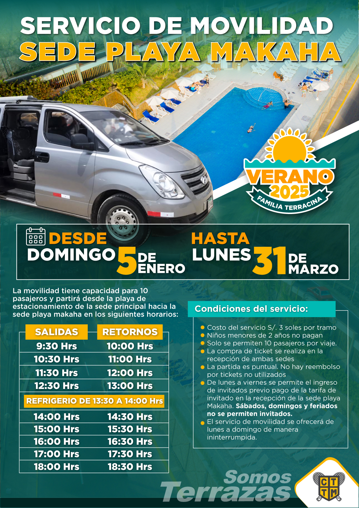 🚍✨ ¡SERVICIO DE MOVILIDAD A LA SEDE EN PLAYA MAKAHA! 🏖️