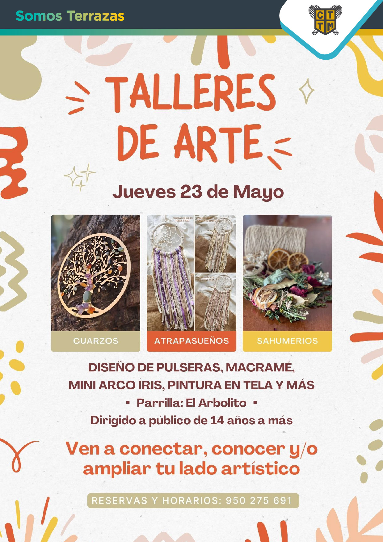 TALLERES DE ARTE: JUEVES 23 DE MAYO