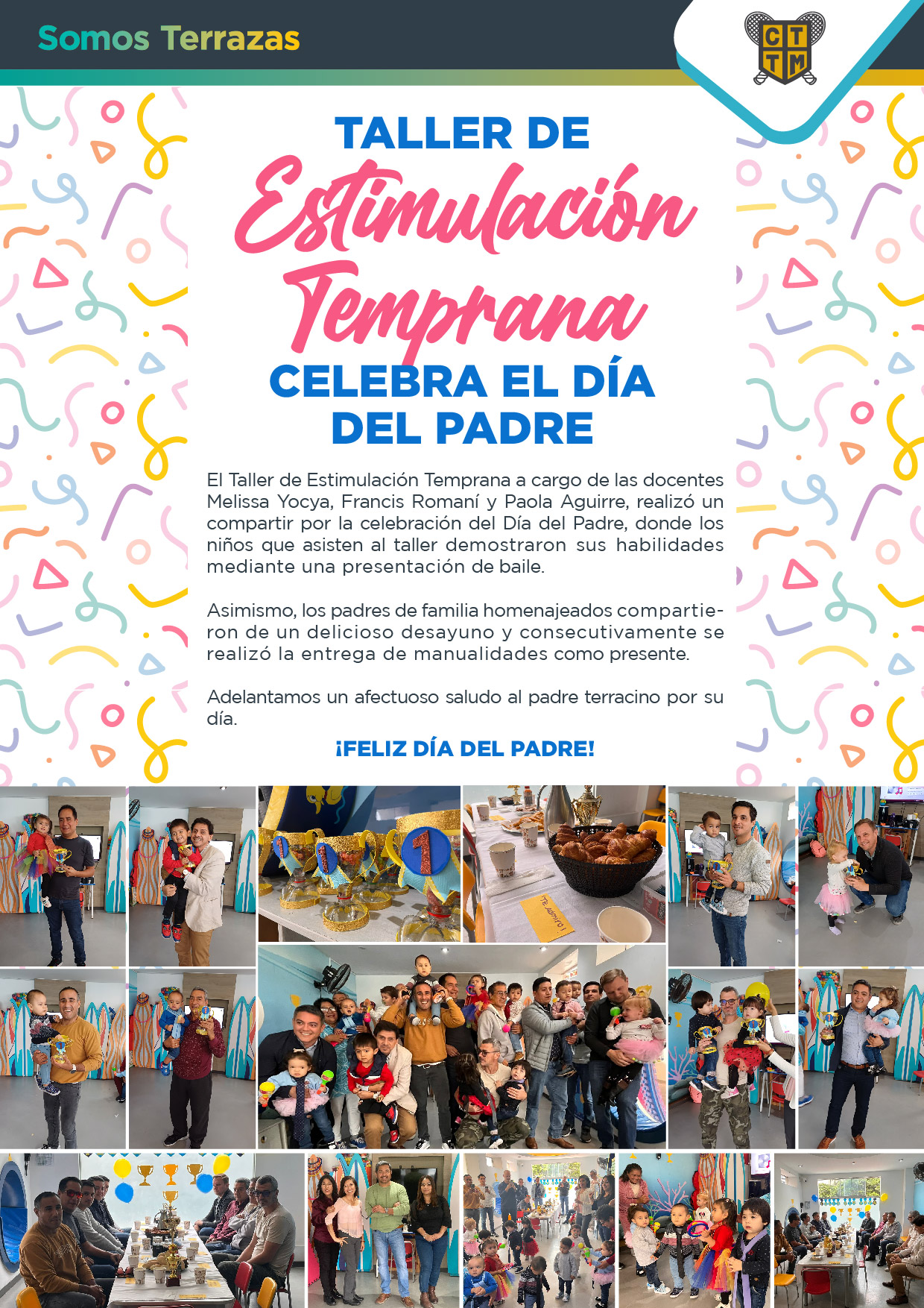 TALLER DE ESTIMULACIÓN TEMPRANA CELEBRA EL DÍA DEL PADRE