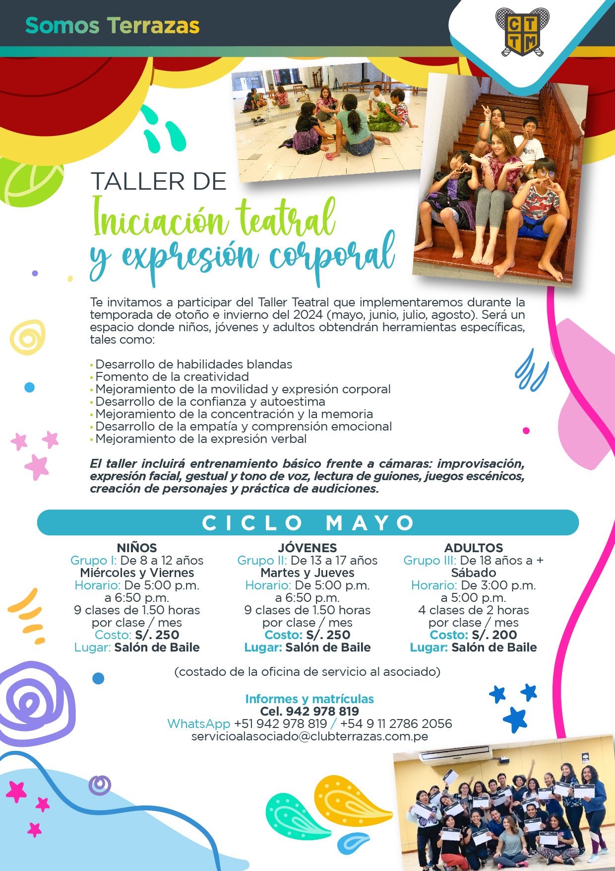 TALLER DE INICIACIÓN TEATRAL Y EXPRESIÓN CORPORAL / MAYO