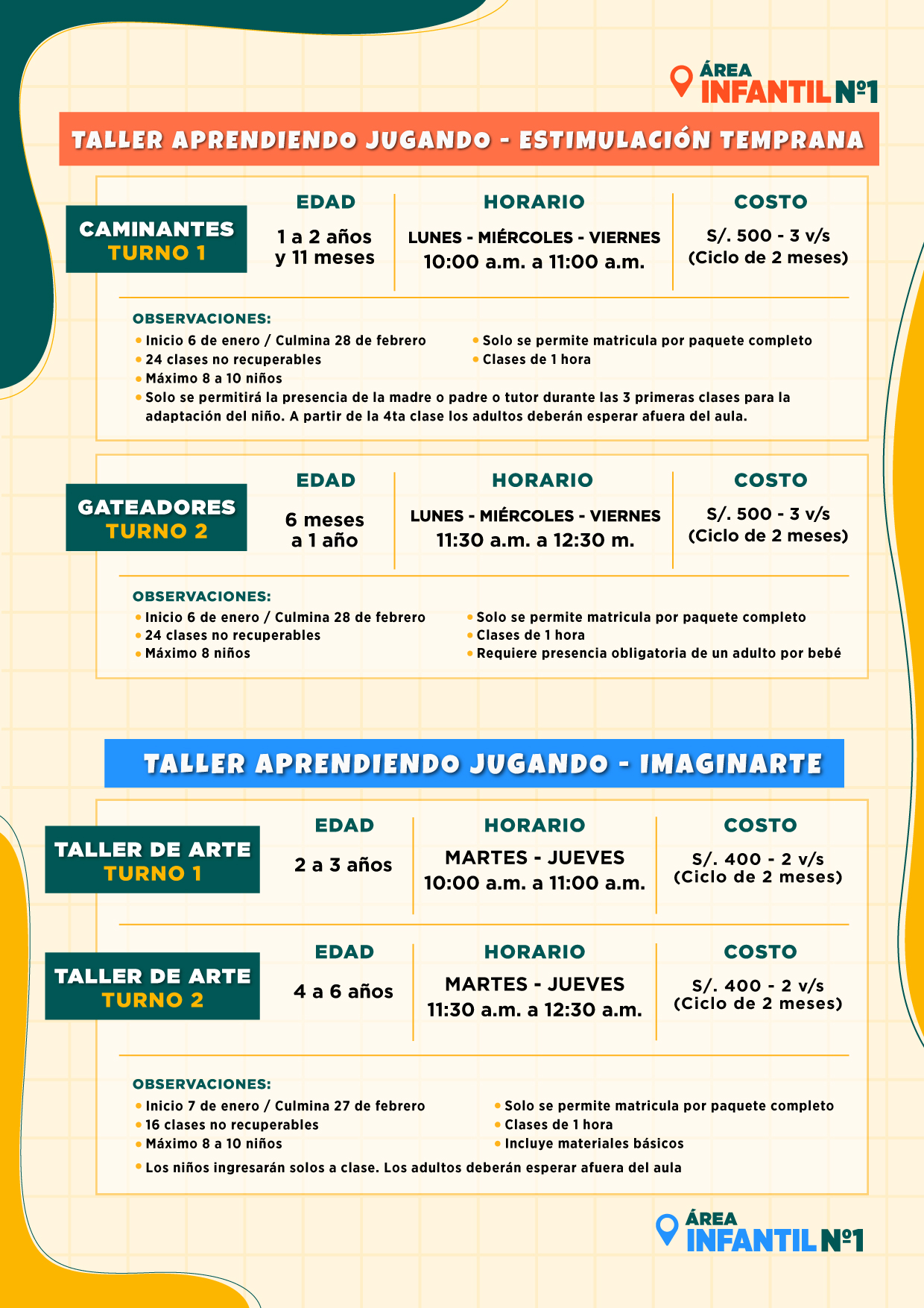 TALLERES DE ESTIMULACIÓN 🧠 Y ARTE 🎨