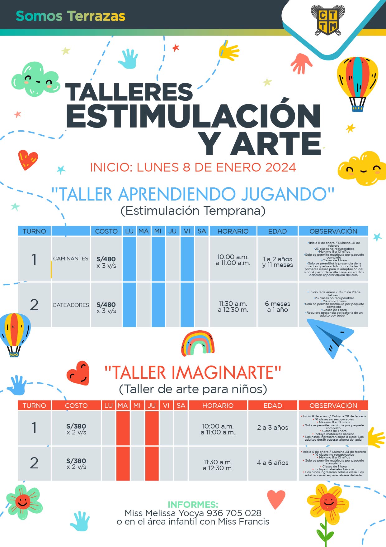 TALLERES ESTIMULACIÓN Y ARTE VERANO 2024