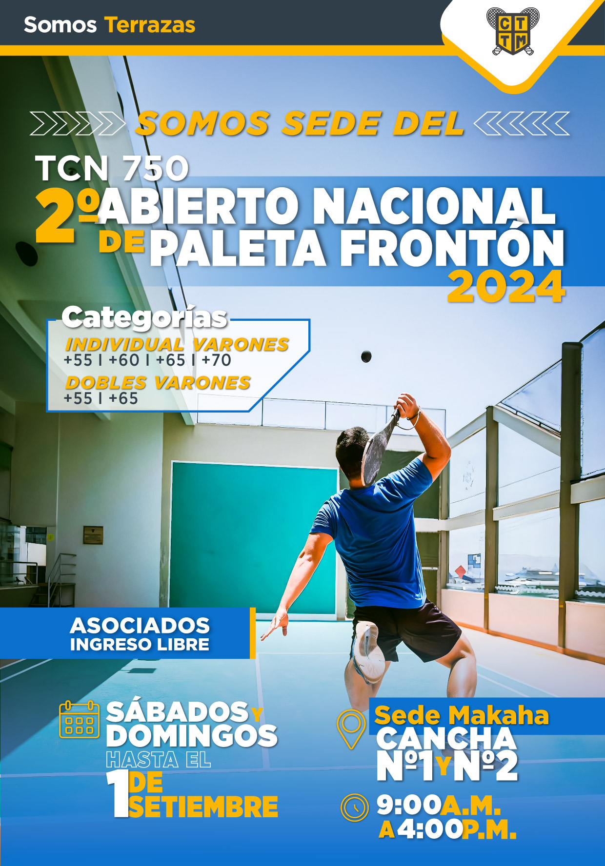 SOMOS SEDE DEL 2° ABIERTO NACIONAL DE PALETA FRONTÓN 2024 