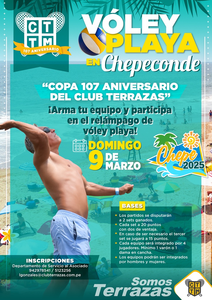 🏖️🏐VÓLEY PLAYA EN CHEPECONDE  “COPA 107° ANIVERSARIO DEL CLUB TERRAZAS” 🎉🎾