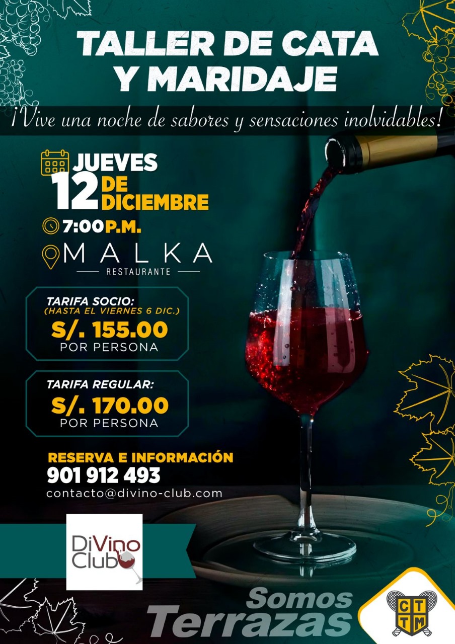 TALLER DE CATA Y MARIDAJE EN MALKA RESTAURANTE 🍷🍽️
