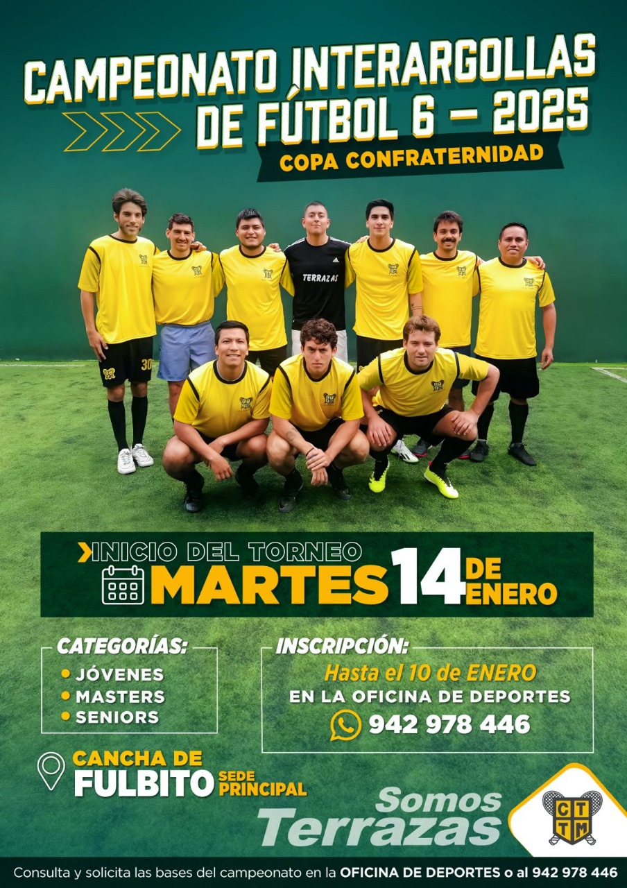 ⚽🏆 CAMPEONATO INTERARGOLLAS DE FÚTBOL 6 - 2025 🏅