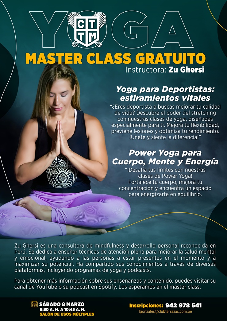 YOGA: MASTER CLASS GRATUITO 🧘‍♀️🧘‍♂️✨