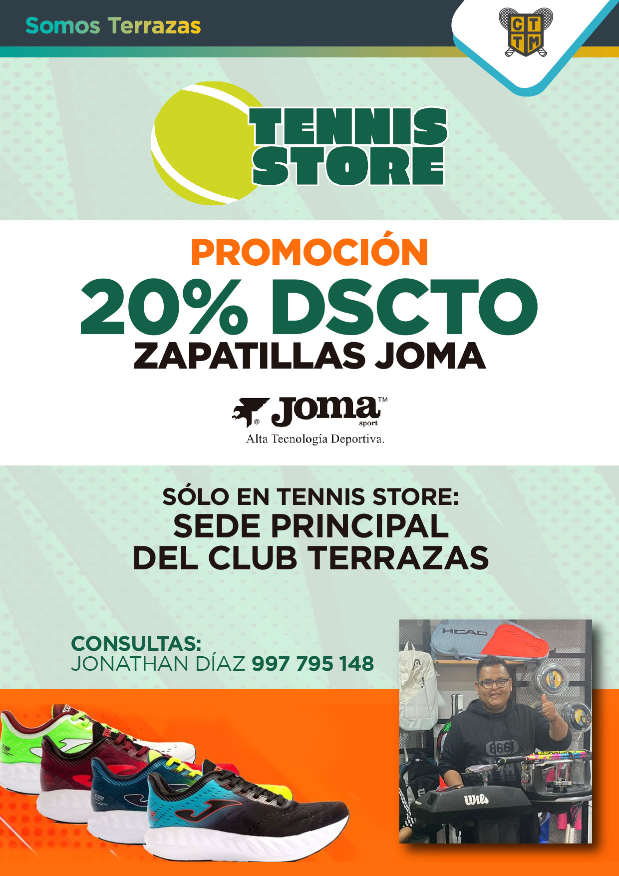 PROMOCIÓN: 20% DSCTO EN ZAPATILLAS JOMA EN TENNIS STORE
