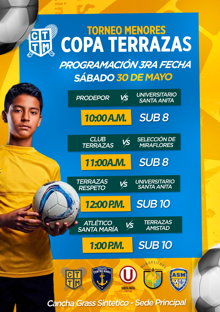 ⚽🏆 TORNEO COPA TERRAZAS – PROGRAMACIÓN 3RA FECHA 🏆