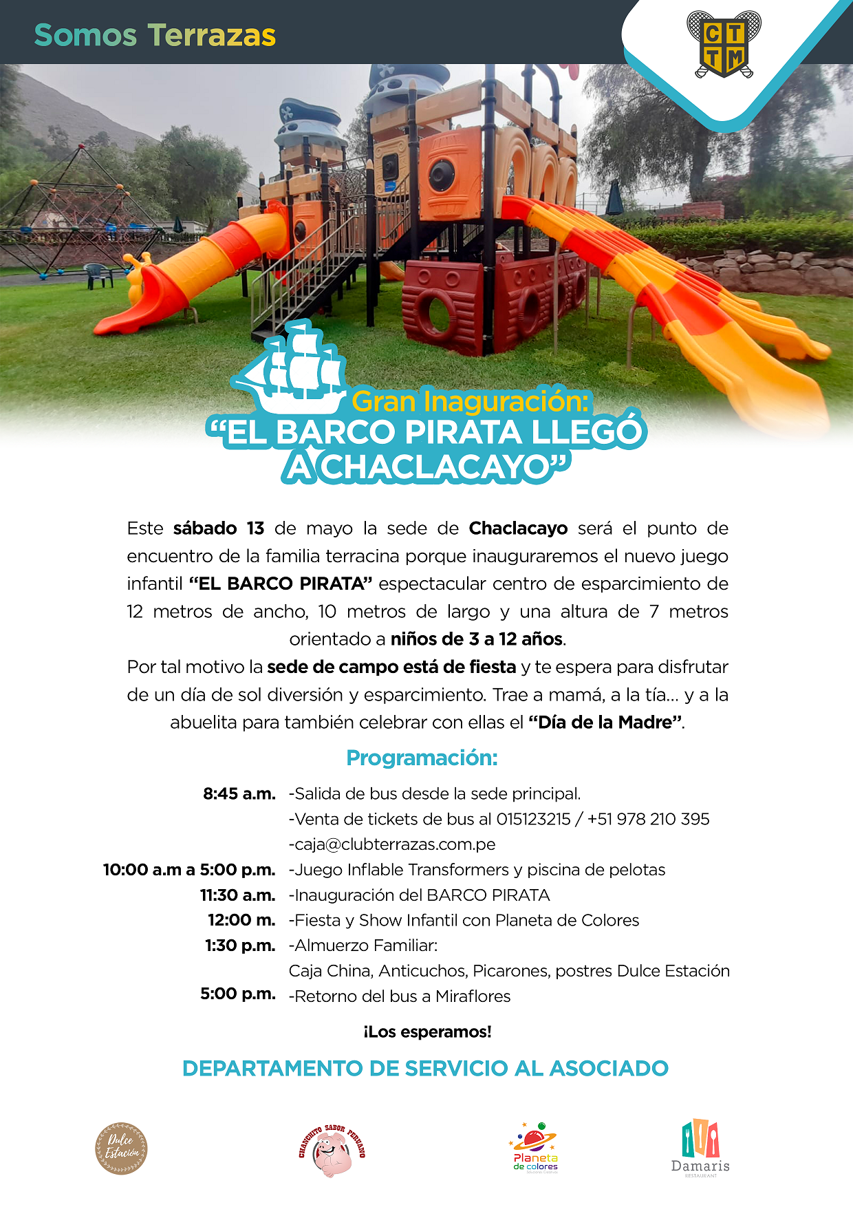 LOS NIÑOS Y LA FAMILIA TERRACINA ESTAMOS DE FIESTA! 