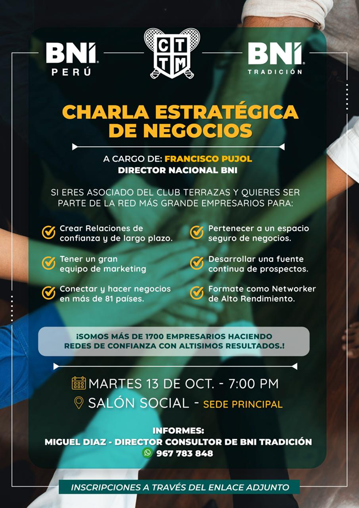 💼 CHARLA ESTRATÉGICA DE NEGOCIOS BNI 