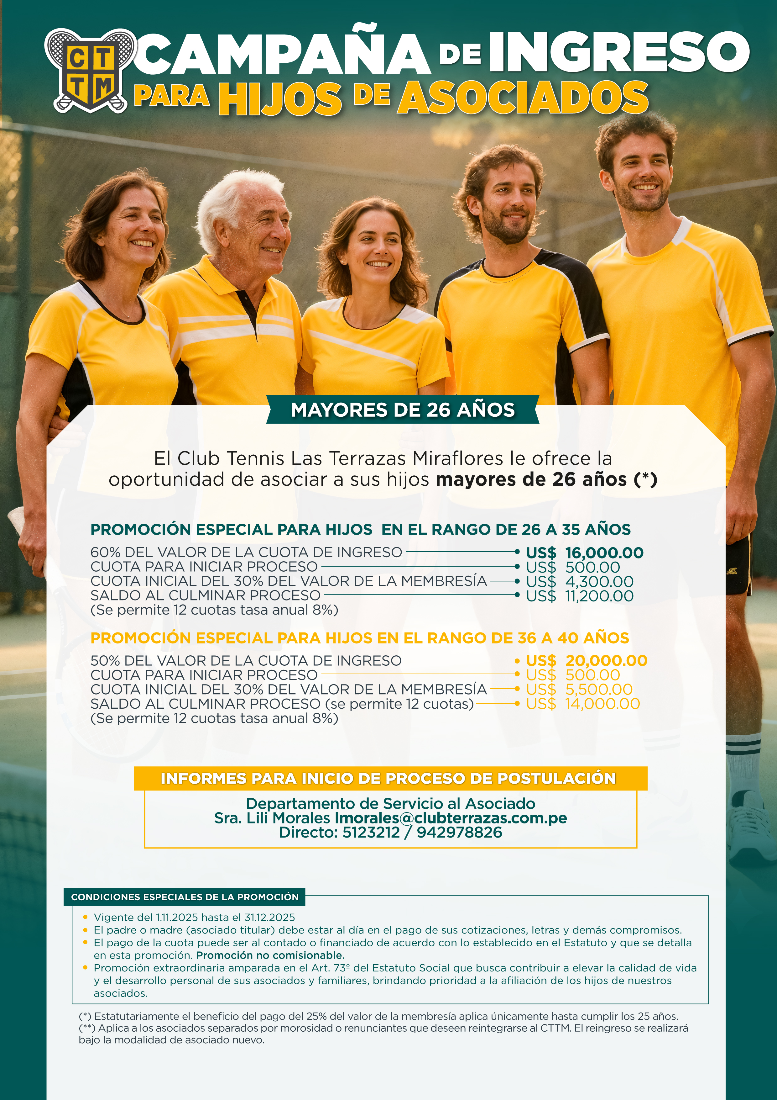 📣CAMPAÑA DE INGRESO PARA HIJOS DE ASOCIADOS 🧑‍🧑‍🧒‍🧒 - MAYORES DE 26 AÑOS