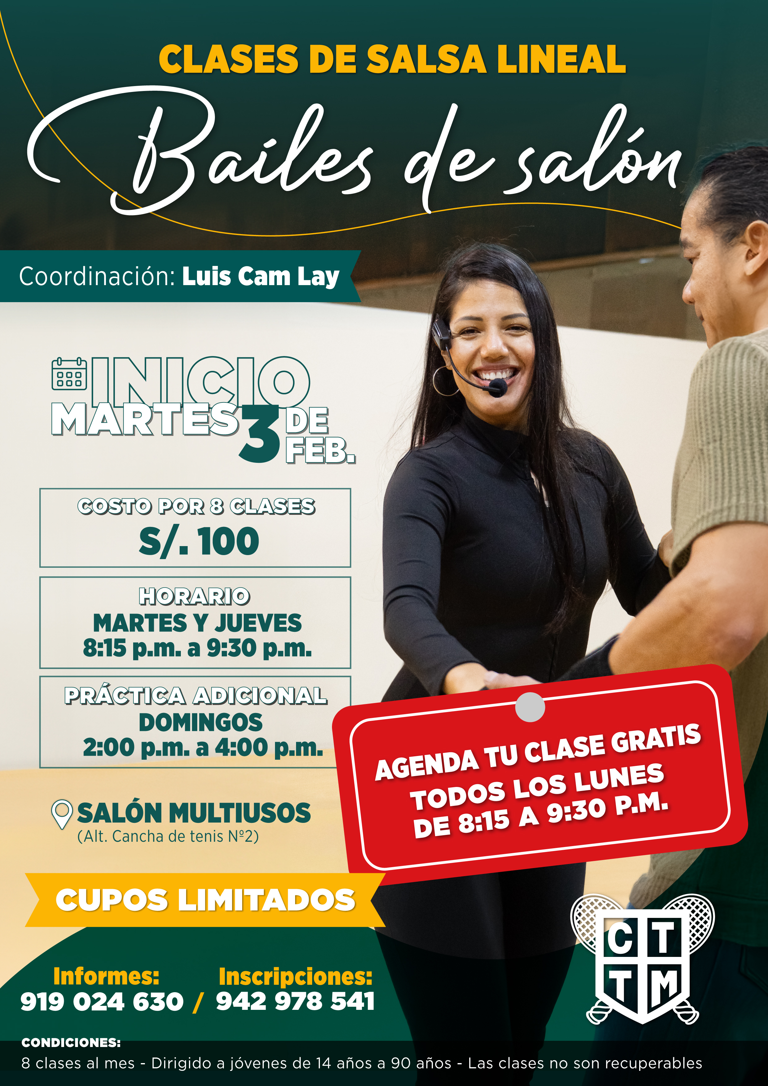🎶CLASES DE SALSA LINEAL💃🕺