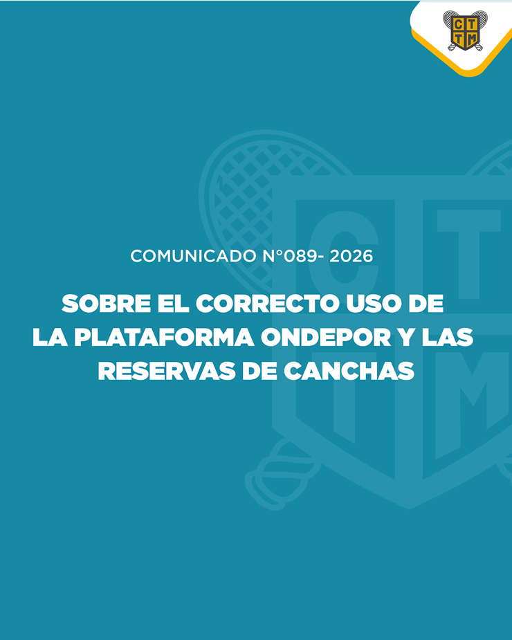 📣COMUNICADO N°089 - SOBRE EL CORRECTO USO DE LA PLATAFORMA ONDEPOR Y LAS RESERVAS DE CANCHAS