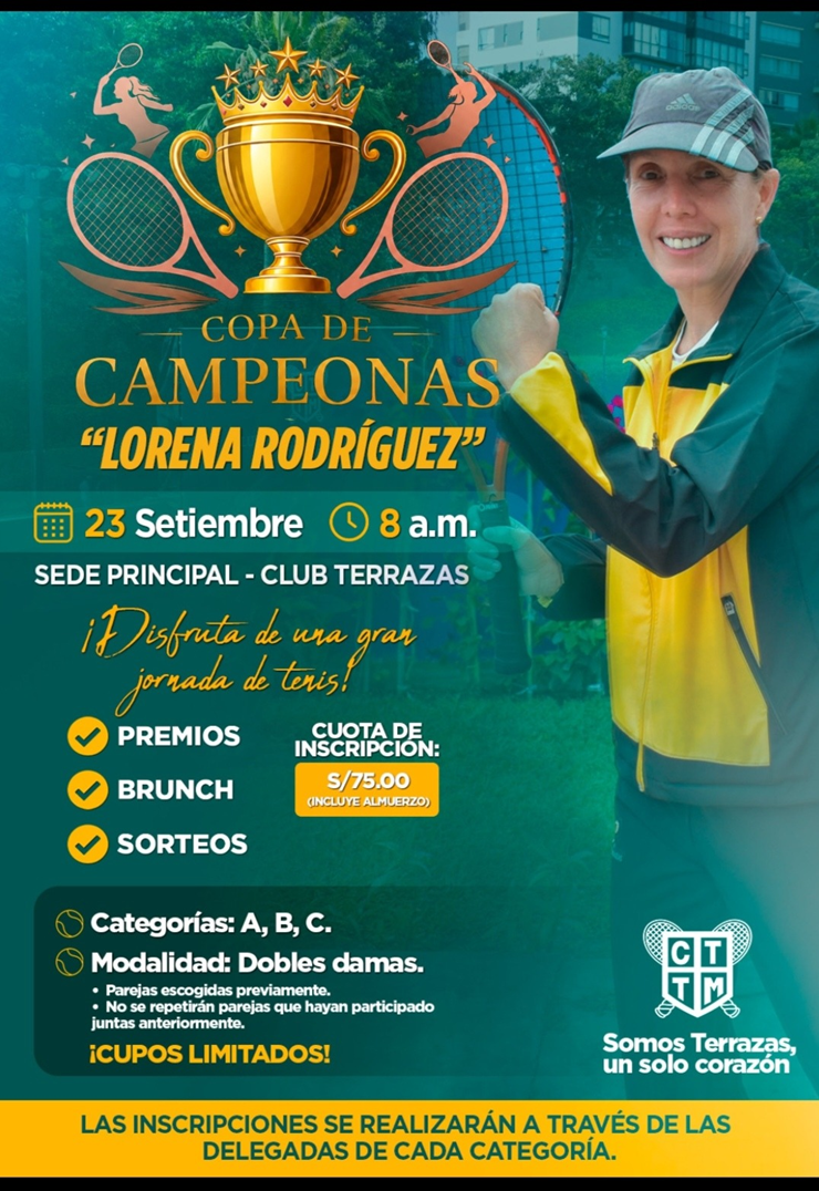🏆 COPA DE CAMPEONAS “LORENA RODRÍGUEZ” | TENIS FEMENINO