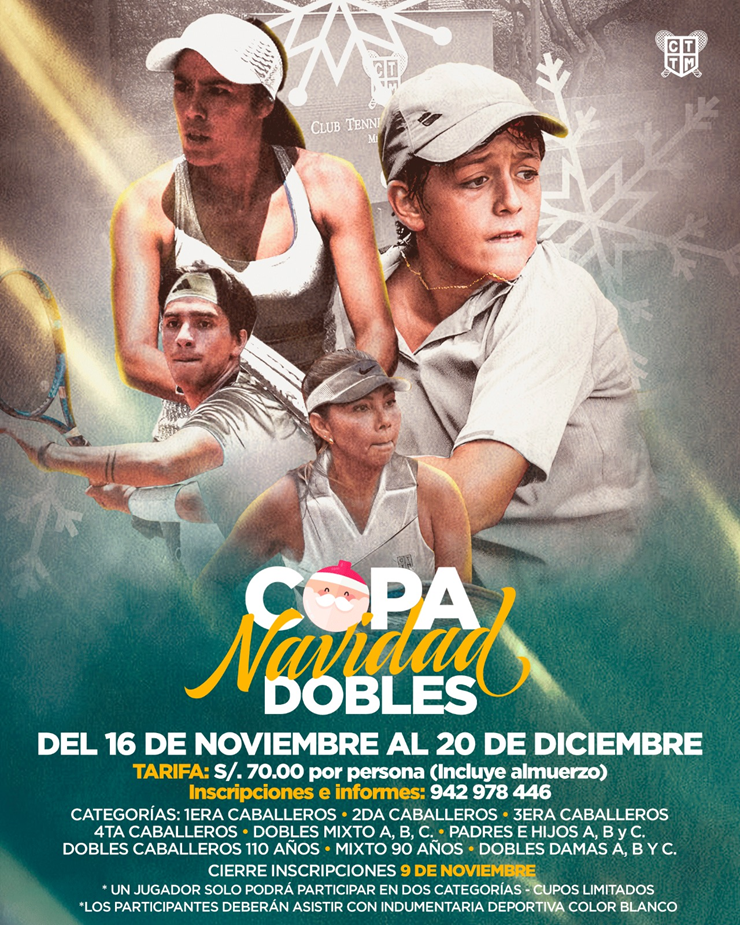 🎾✨ COPA NAVIDAD  -  DOBLES 🎅💛🖤