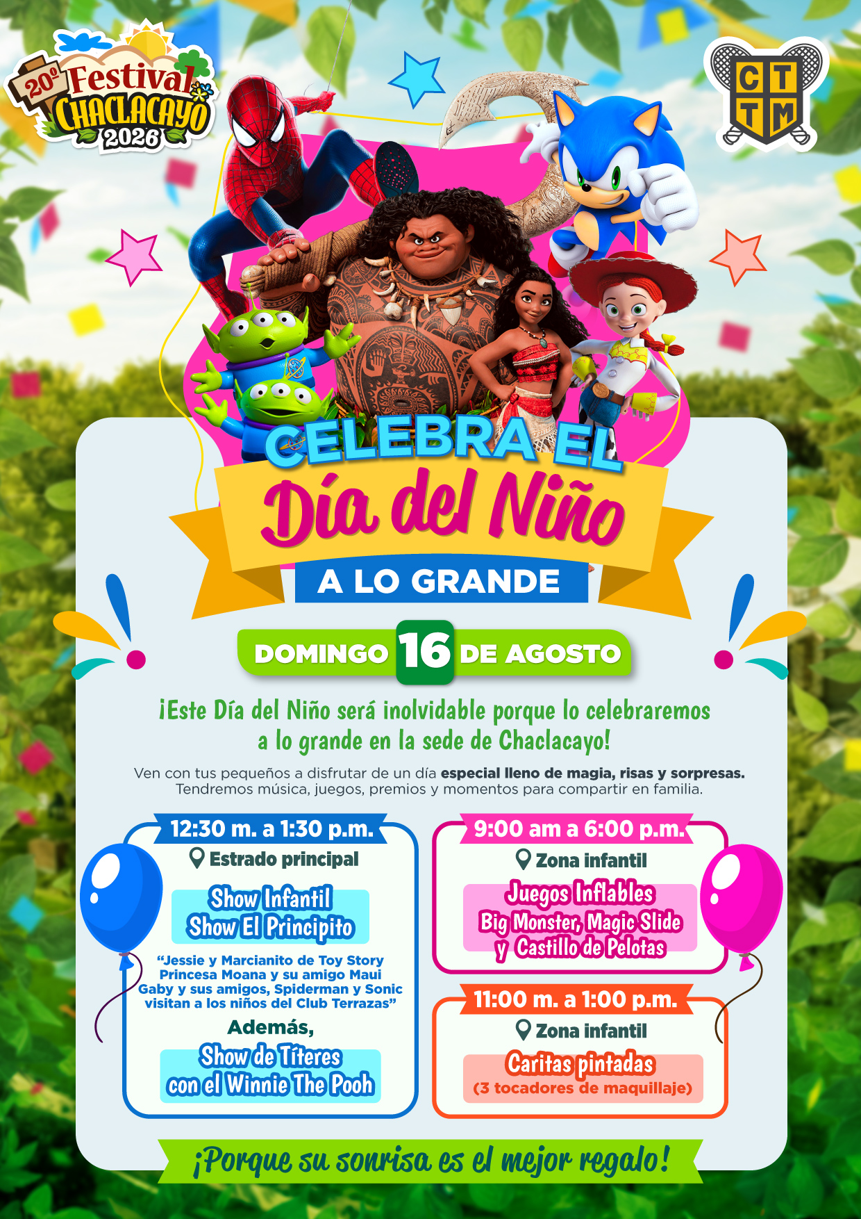 🎈🎉 ¡CELEBRA EL DÍA DEL NIÑO EN LA SEDE CHACLACAYO! 🧸🎁