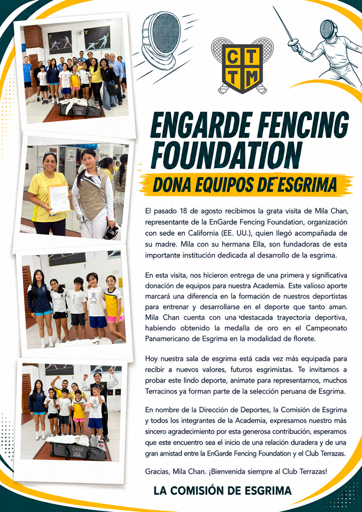 🤺 DONACIÓN DE EQUIPOS DE ESGRIMA | ENGARDE FENCING FOUNDATION