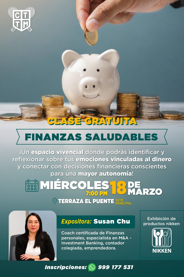 💰📊 CLASE GRATUITA: FINANZAS SALUDABLES