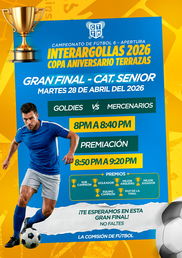⚽🔥 GRAN FINAL INTERARGOLLAS 2026 - CATEGORÍA SENIOR 🔥⚽