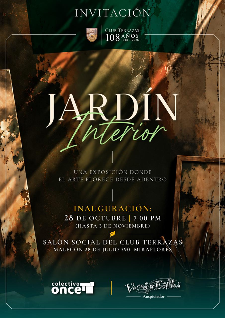 🌿 ¡JARDÍN INTERIOR! | INAUGURACIÓN DE EXPOSICIÓN DE ARTE – 28 DE OCTUBRE 🌿