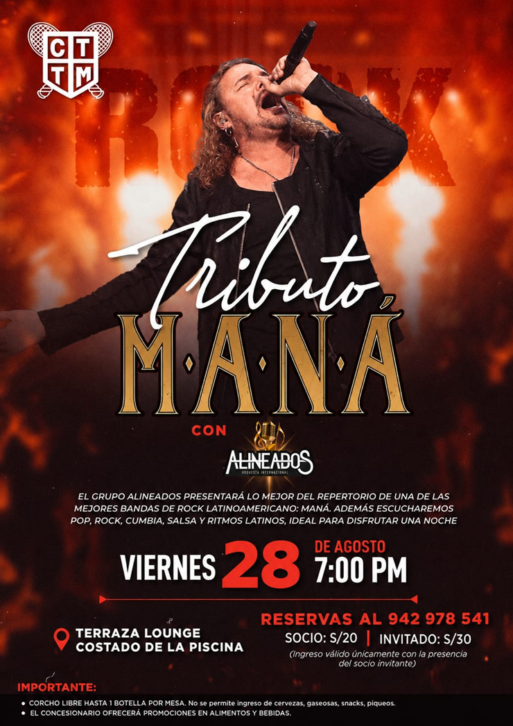 ✨TERRAZAS LOUNGE - TRIBUTO A MANÁ🎸🎶