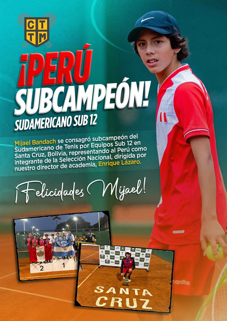🇵🇪🎾 ¡PERÚ SUBCAMPEÓN SUDAMERICANO SUB 12! 🥈