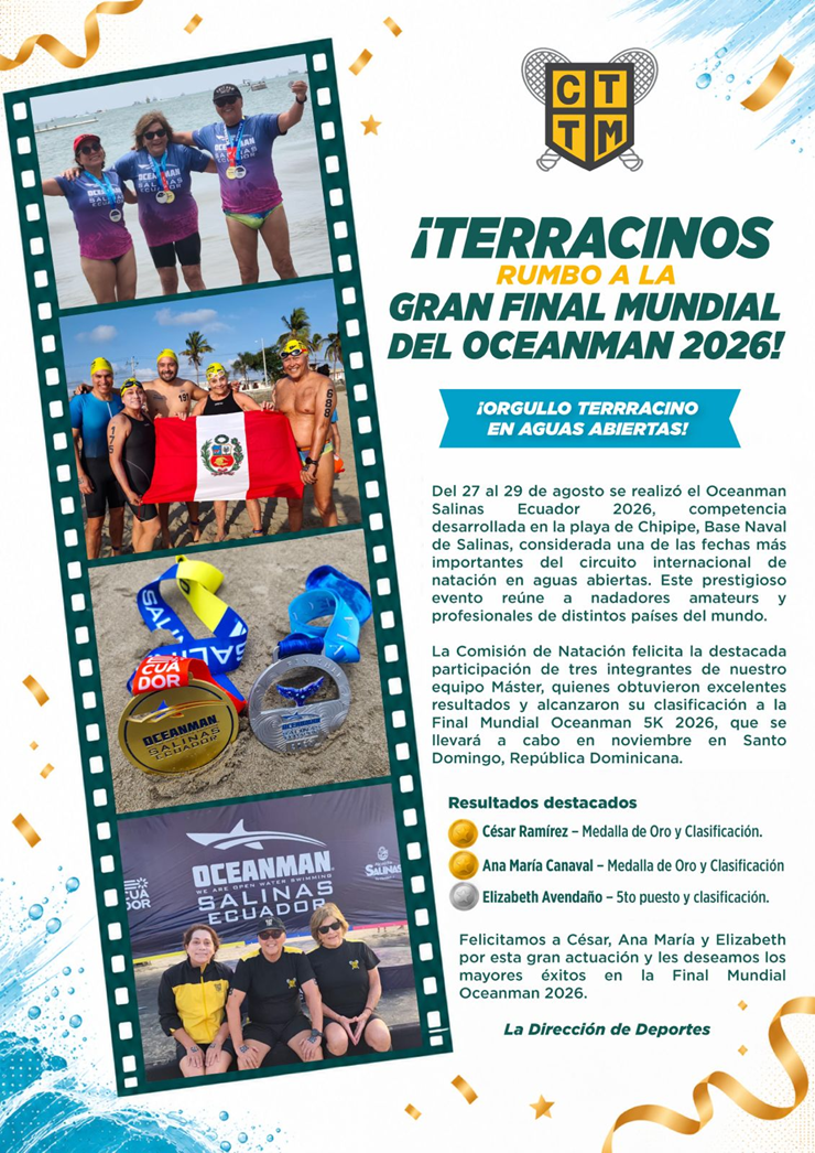 🏊‍♂️🏅 TERRACINOS RUMBO A LA GRAN FINAL MUNDIAL DEL OCEANMAN 2026