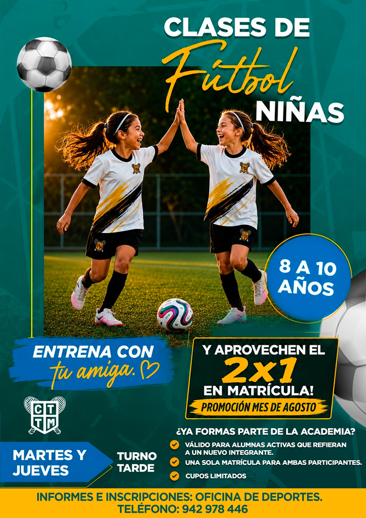 ⚽ CLASES DE FÚTBOL PARA NIÑAS