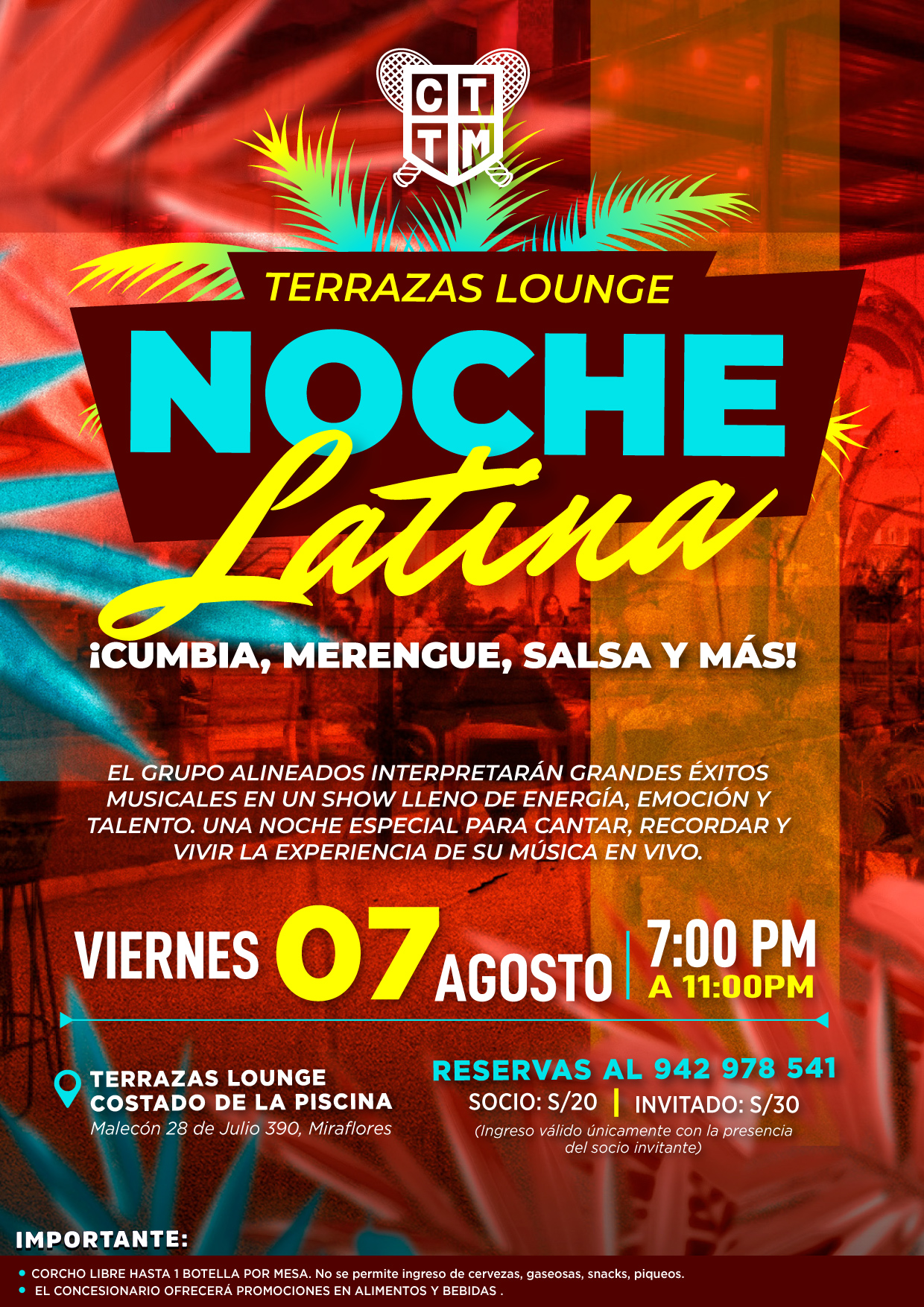 🎶💃 NOCHE LATINA EN TERRAZAS LOUNGE 🌴✨