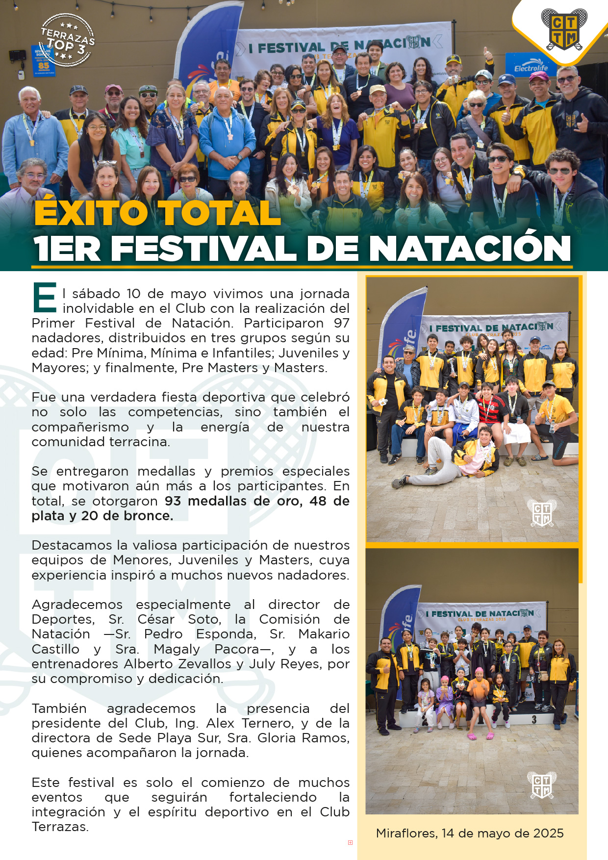 🏊‍♂️💥 ÉXITO TOTAL DEL 1ER FESTIVAL DE NATACIÓN 💥🏊‍♀️