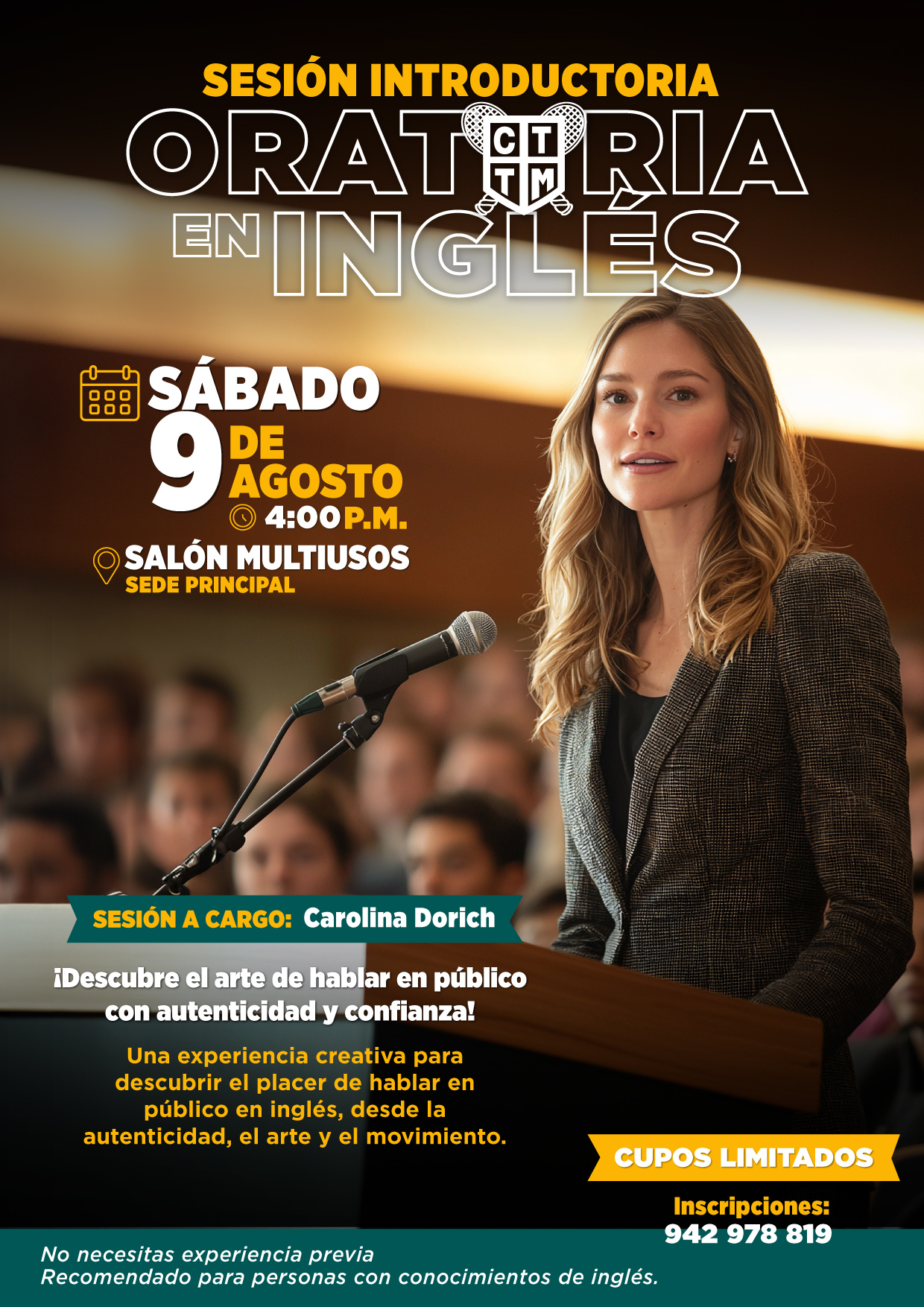 📚 SESIÓN INTRODUCTORIA: ORATORIA EN INGLÉS 🎤