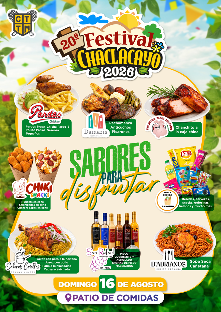 🍽️ FESTIVAL CHACLACAYO 2026 | ¡SABORES PARA DISFRUTAR!