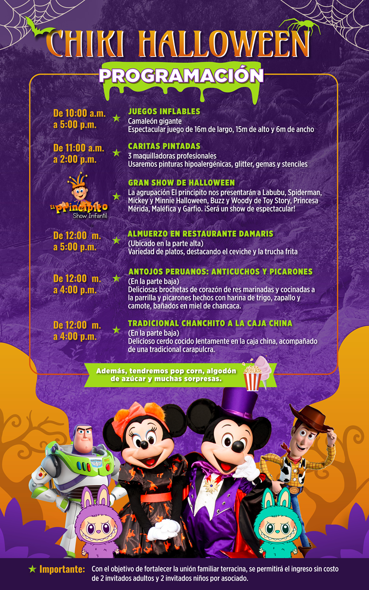 ☀️🎃PROGRAMACIÓN CHIKI HALLOWEEN 2025👻🌳
