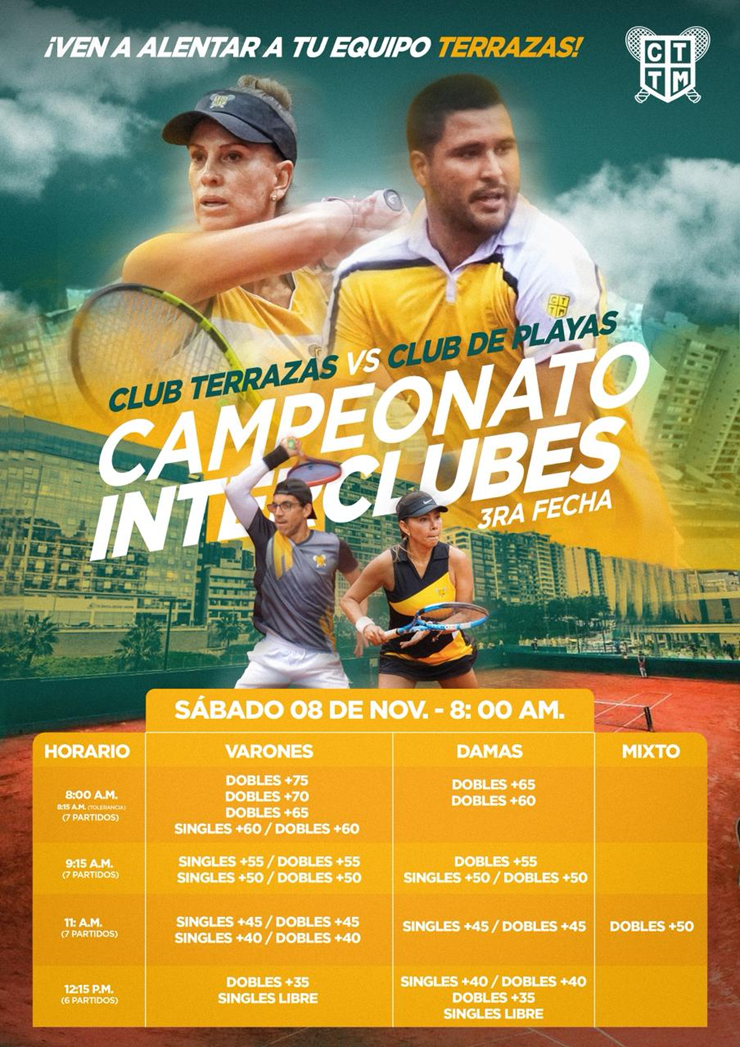 🏆 CAMPEONATO INTERCLUBES: CLUB TERRAZAS VS CLUBES DE PLAYA🎾