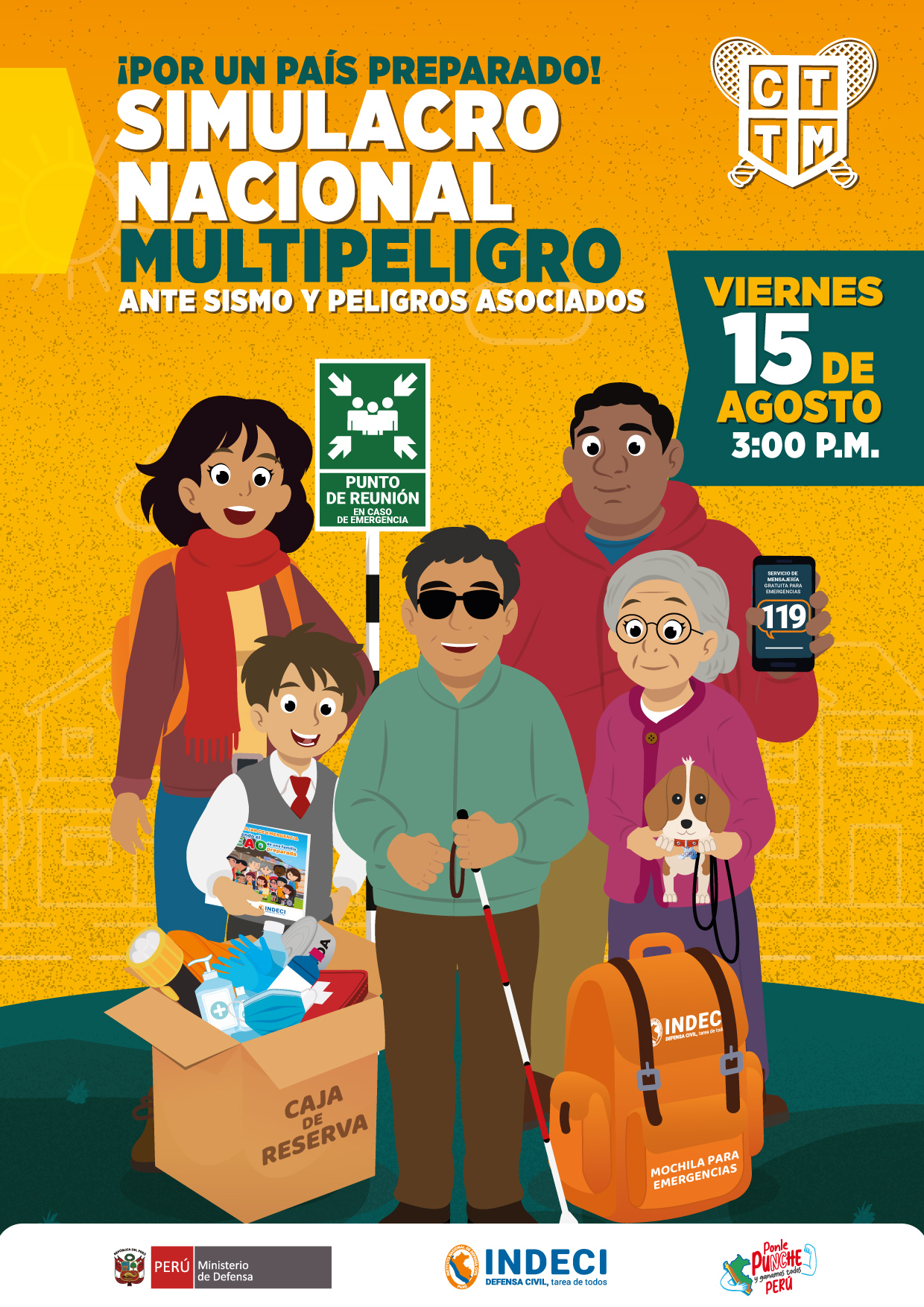 🚨 SIMULACRO NACIONAL MULTIPELIGRO 🌪️🔥🌊🧯