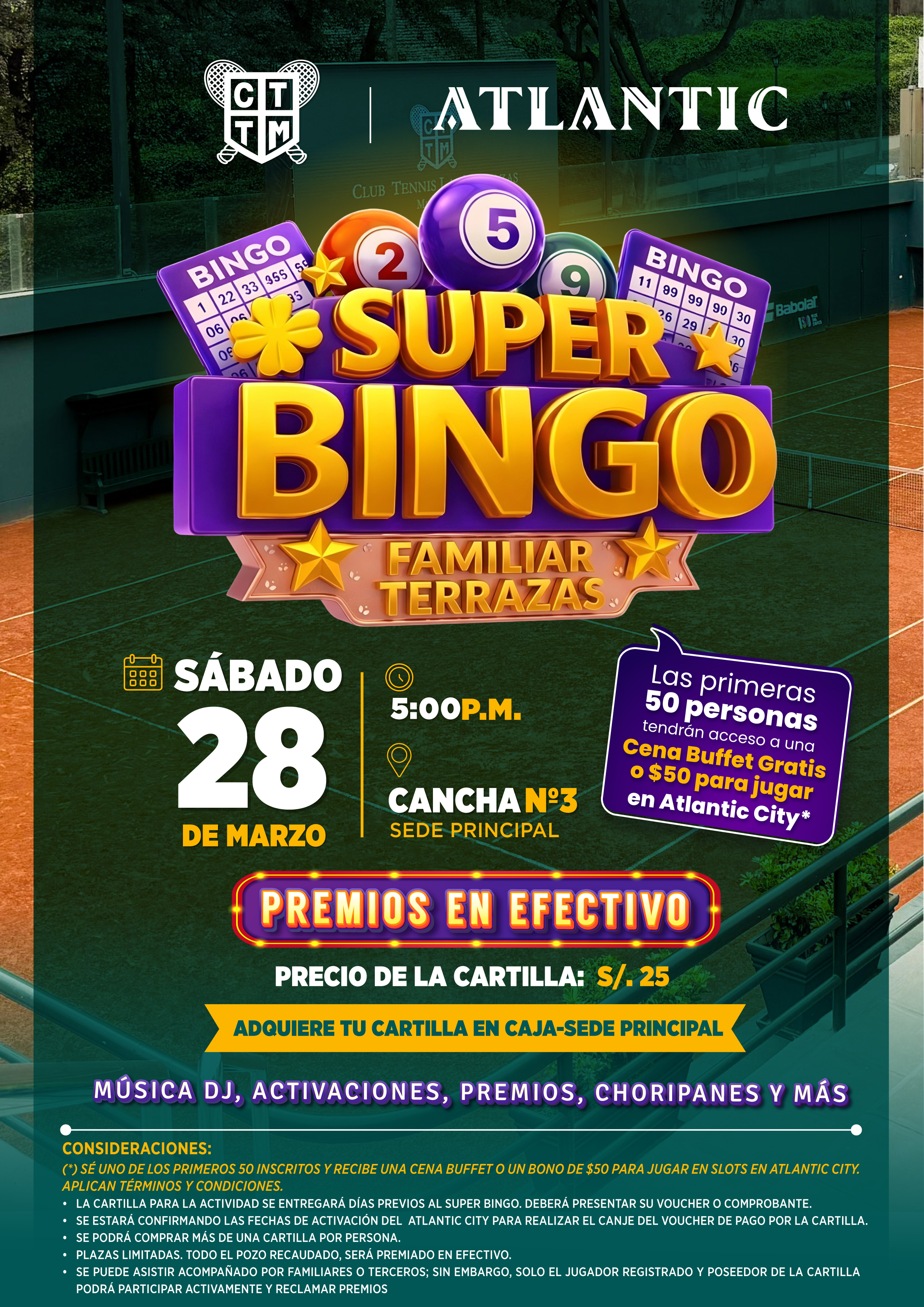 🎊🎱 SUPER BINGO FAMILIAR TERRAZAS 🎁✨