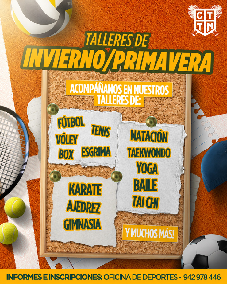 🏅 TALLERES DE INVIERNO Y PRIMAVERA | DEPORTES TERRAZAS