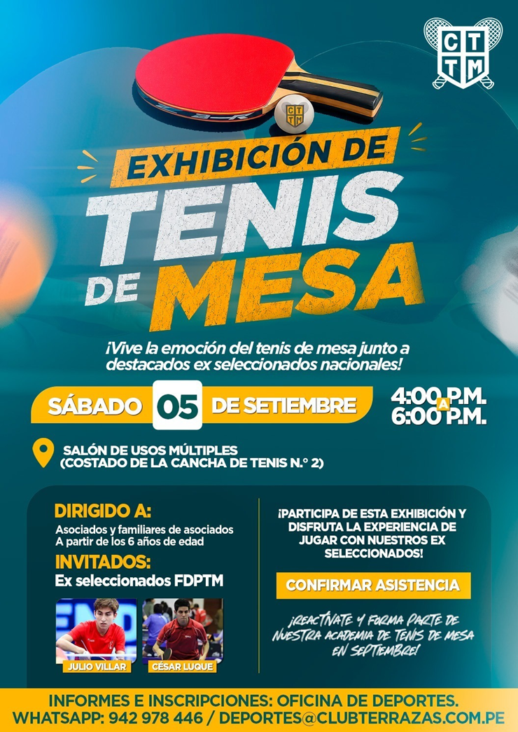 🏓 EXHIBICIÓN DE TENIS DE MESA | ¡VIVE LA EXPERIENCIA!