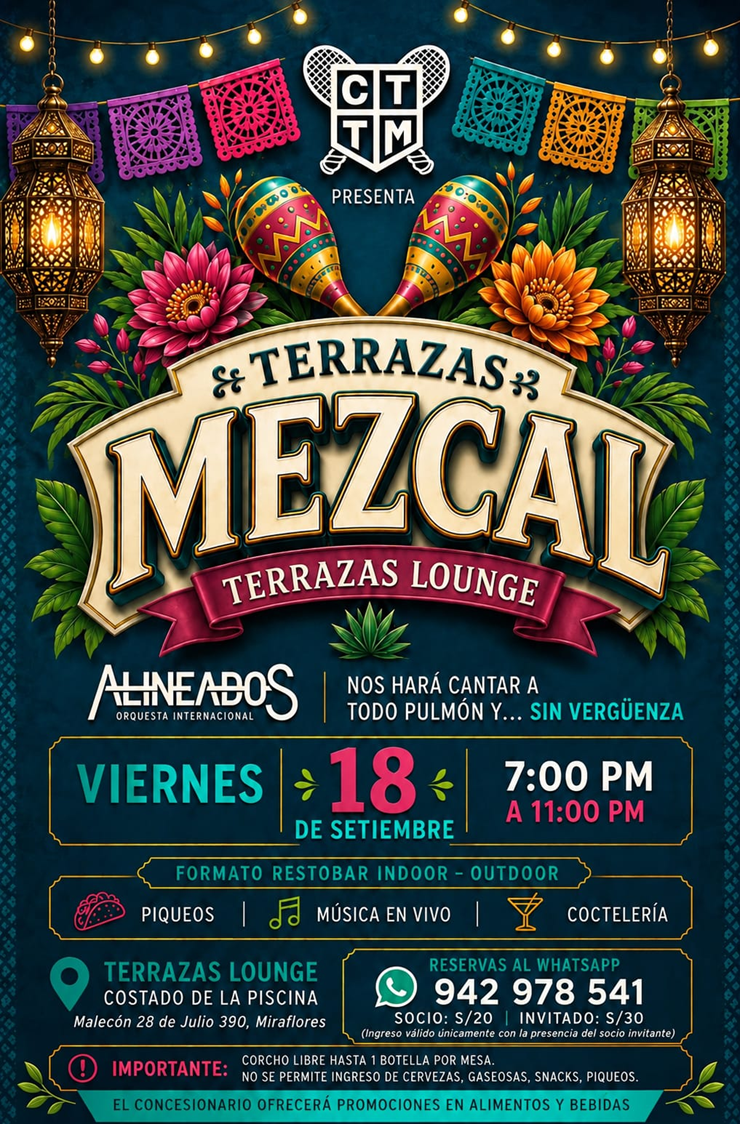 🎶💃TERRAZAS LOUNGE- MEZCAL🕺✨🪇