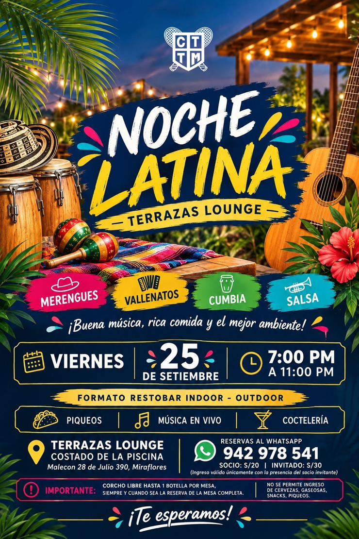 💃🎶 NOCHE LATINA | TERRAZAS LOUNGE